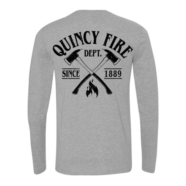 QUINCY FIRE - AXES - DEPUTY - LONG SLEEVE - LIGHT GREY HEATHER - HYGURN Thumbnail