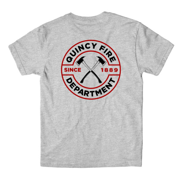 QUINCY FIRE - BADGE - LIEUTENANT - LIGHT GREY HEATHER - B7VJ6T Thumbnail