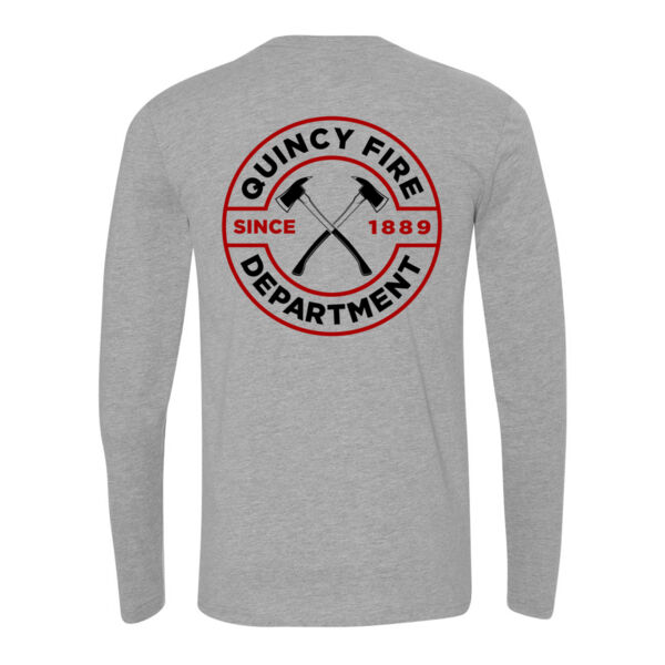 QUINCY FIRE - BADGE - LIEUTENANT - LONG SLEEVE - LIGHT GREY HEATHER - B7VJ6T Thumbnail