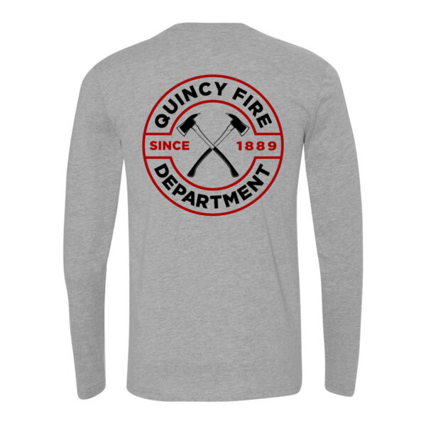 QUINCY FIRE - BADGE - CAPTAIN - LONG SLEEVE - LIGHT GREY HEATHER - 1HJQD8 Thumbnail