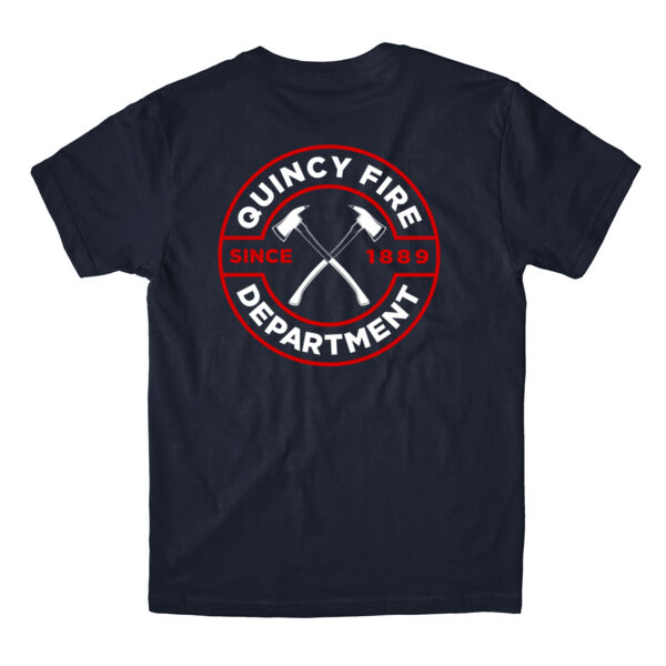 QUINCY FIRE - BADGE - FIREFIGHTER - NAVY BLUE - ZDQCWX Thumbnail