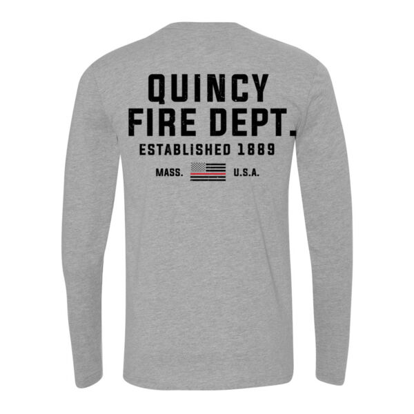 QUINCY FIRE - THIN RED LINE - CAPTAIN - LONG SLEEVE - LIGHT GREY HEATHER - 7NT8EC Thumbnail