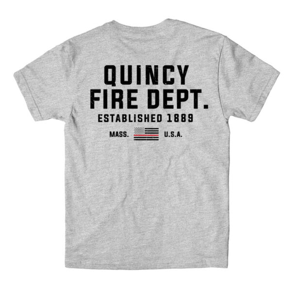 QUINCY FIRE - THIN RED LINE - CAPTAIN - LIGHT GREY HEATHER - 7NT8EC Thumbnail