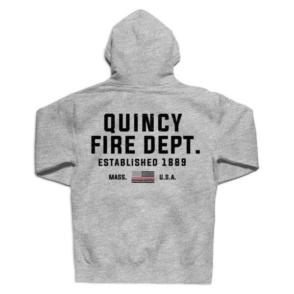 QUINCY FIRE - THIN RED LINE - DEPUTY - HEAVYWEIGHT HOODIE - GREY - DRKPQV Thumbnail
