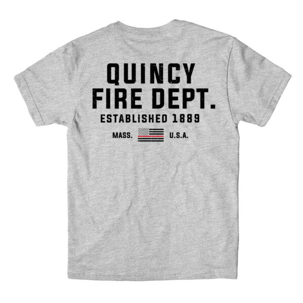 QUINCY FIRE - THIN RED LINE - DEPUTY - LIGHT GREY HEATHER - A3BUYT Thumbnail
