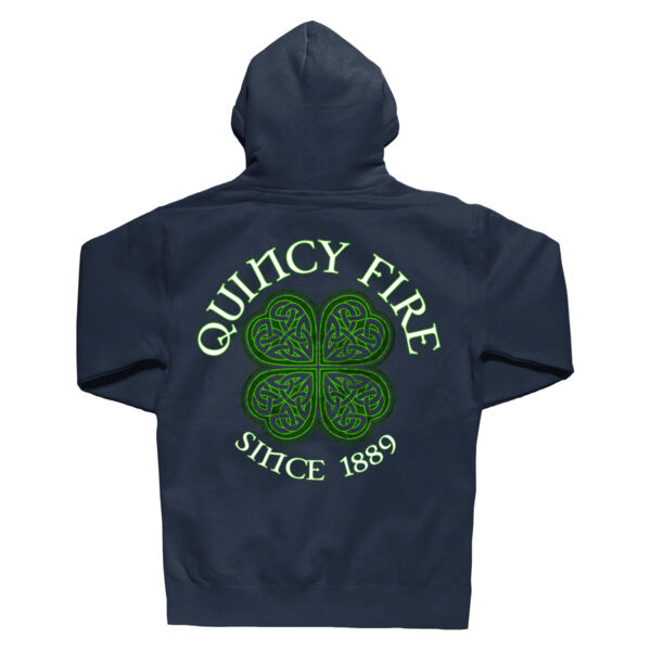 QUINCY FIRE - SHAMROCK - FIREFIGHTER - HEAVYWEIGHT HOODIE - NAVY - GA7J93 Thumbnail